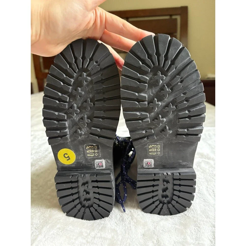 Larroudé Jordan Black Forest Moto Combat Leather Platform Hiker Boot Grunge Punk - Picture 8 of 8